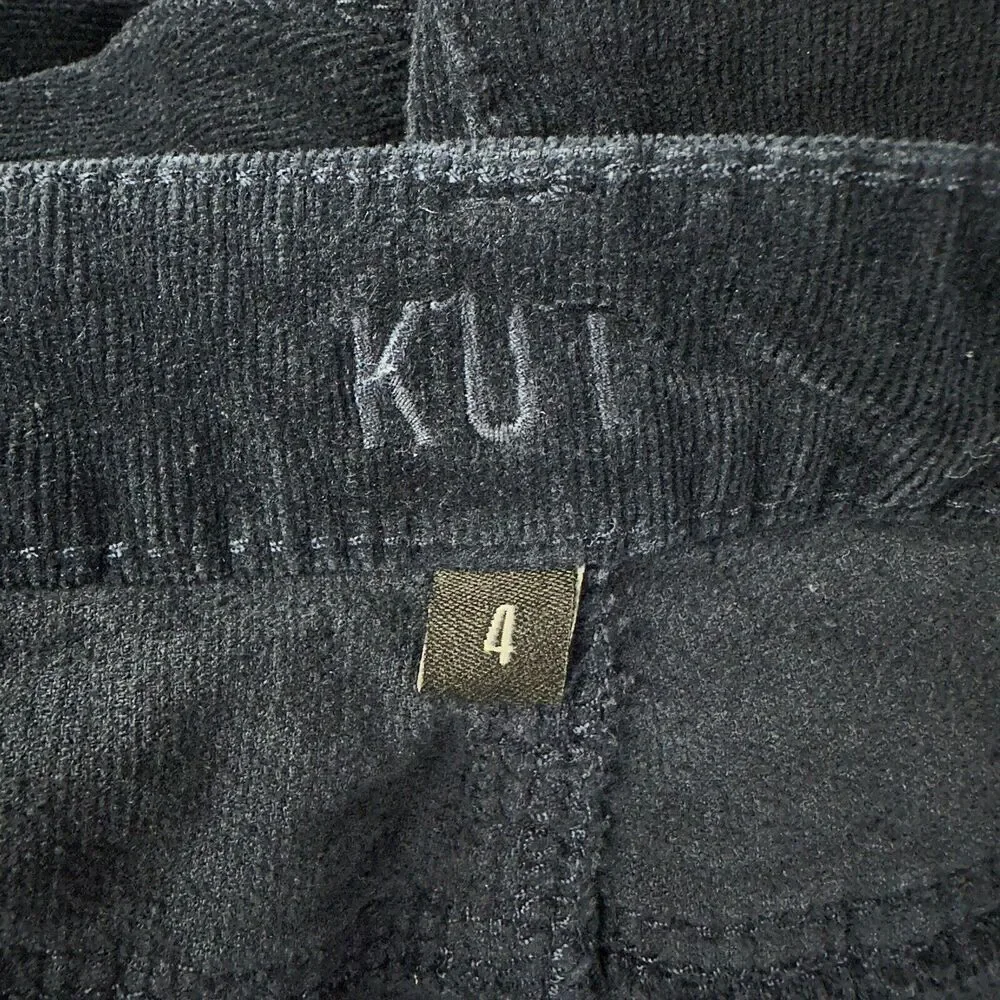 Kut From The Kloth KFTK Fab Ab Corduroy Jeans Womens 4 Toothpick Skinny Pants*